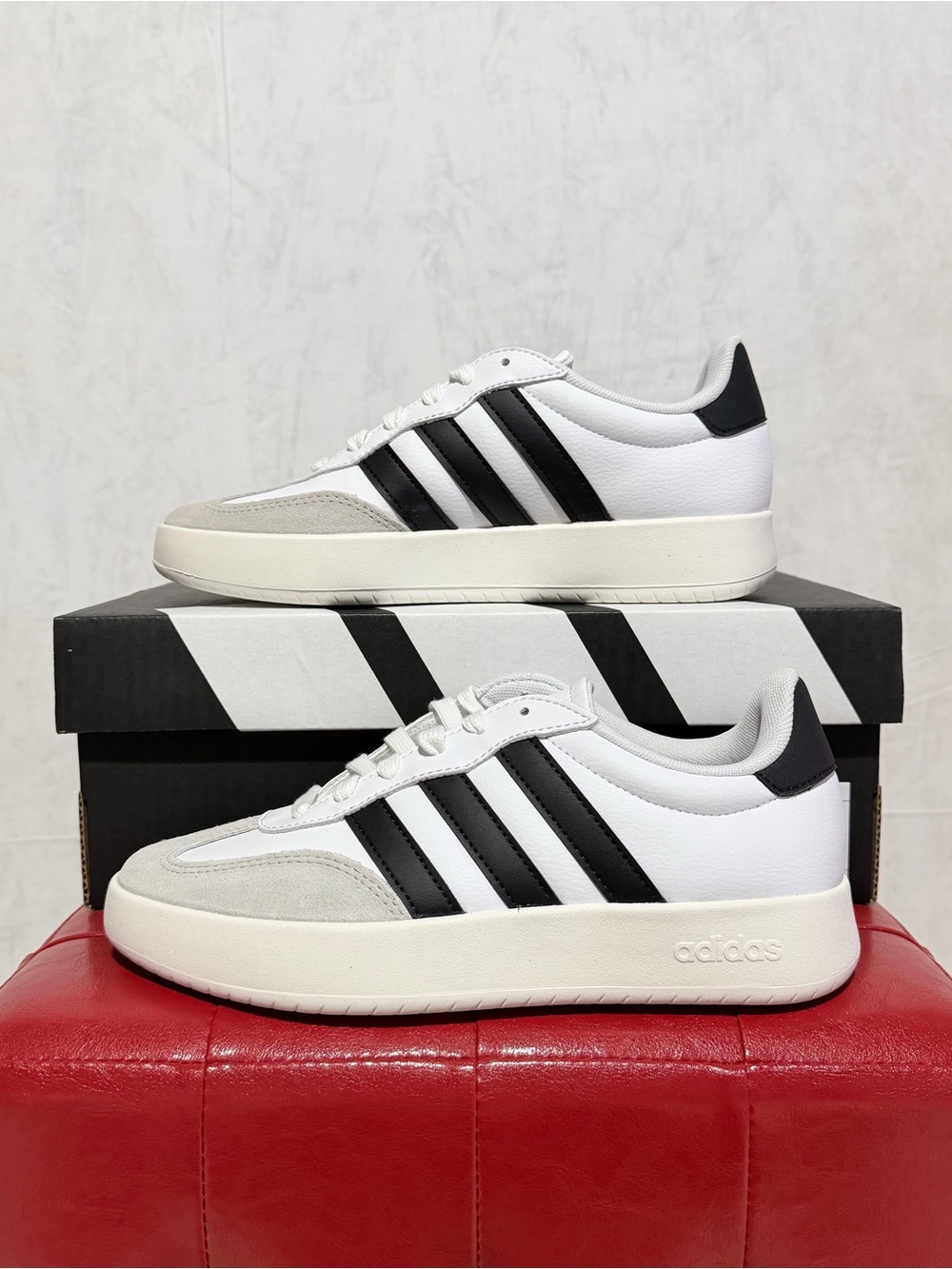 Adidas BARREDA Women's Shoes IH1229 Black/White Sizes 7.5, 8 & 8.5, NEW WITH BOX